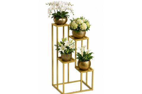 PİTHANA GOLD METAL SAKSILIK ÇİÇEK RAFI SAKSI STANDI