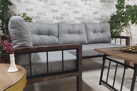 TRİO BALKON KÖŞE TAKIMI, GRİ, SİRU 1