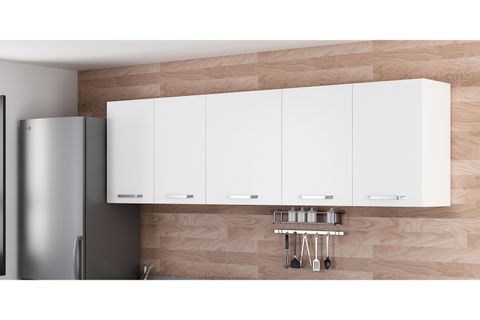 MİNAR 245 CM MUTFAK DOLABI BEYAZ 245-B1-ÜST MODÜL