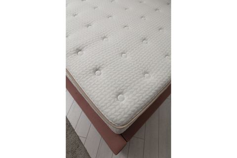 DELUXE GÜL ÇİFT KİŞİLİK BAZA+BAŞLIK+YATAK, GÜL KURUSU, 150X200