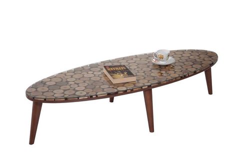 WOOD ELİPS ORTA SEHPA, AHŞAP
