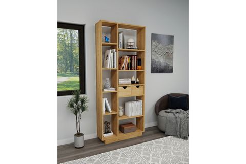 LUMA ÇOK GÖZLÜ KİTAPLIK 10 RAFLI VE 2 DOLAPLI, SAFİRMEŞE