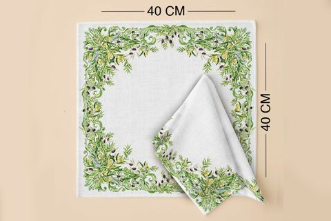 ZEYTİN BAHÇESİ PAMUKLU DÖRT ADET PEÇETE