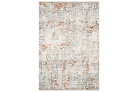 BEJ İÇİNDE KİREMİT DESENLI HALI 160X230