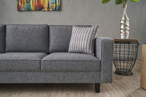 KALE SERİSİ ÜÇLÜ KOLTUK, KETEN, GRİ