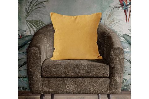 JAPPE SARI KADİFE KIRLENT KILIFI VE YASTIK