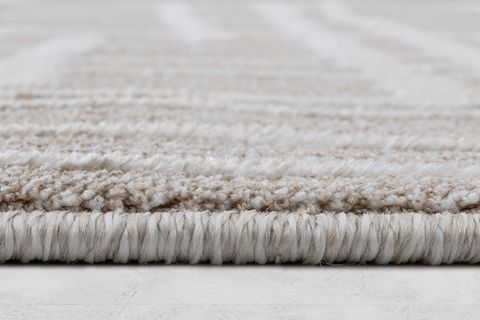 KANYON BUKLELİ MAKİNA HALISI, BEYAZ BEJ, 160X230, 4905M