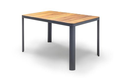 VİENO HOME GARDEN EFES İREKO MASA TAKIMI, ANTRASİT,  80X140 CM