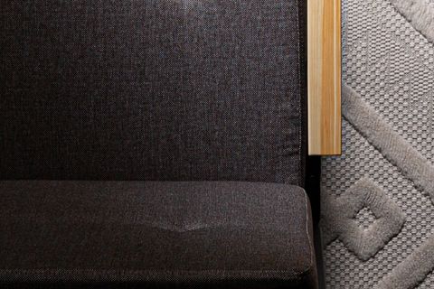 MIST SİYAH İSKELET TEKLİ BAHÇE KOLTUĞU, KAHVERENGİ, 6002