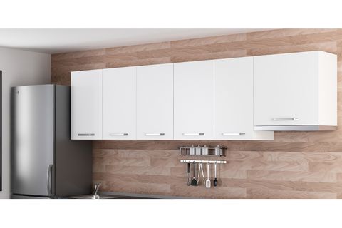 MİNAR 280 CM MUTFAK DOLABI BEYAZ 280-B11-ÜST MODÜL