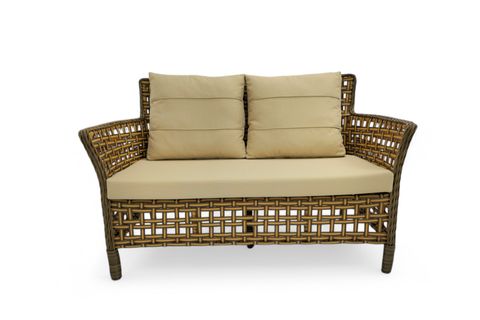 PAVİA RATTAN İKİLİ BAHÇE MOBİLYASI, KAHVERENGİ