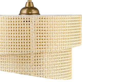 EVLİGHT STARE HAZERAN RATTAN TEKLİ SARKIT AVİZE, KREM