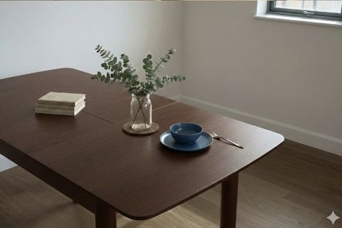 ELENA İSKANDİNAV MUTFAK MASASI, CEVİZ, 80X120