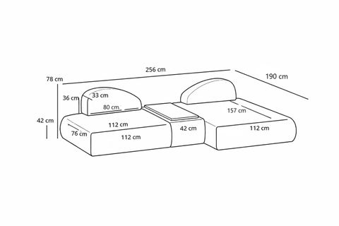 LİVA KÖŞE KOLTUK, UZANMALI SEHPALI, YEŞİL
