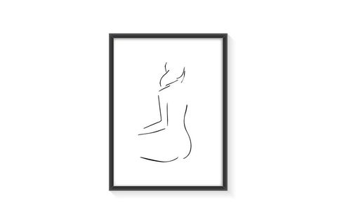BEAUTY  TABLO, SİYAH ÇERÇEVE, 21X30