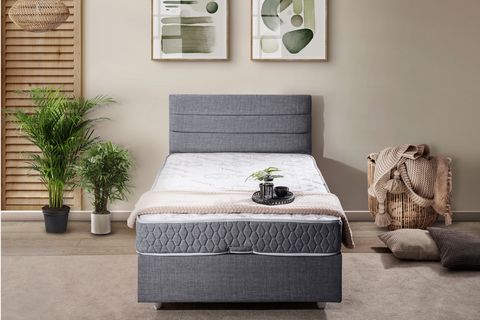 SOFİA BAZA BAŞLIK LETTO YATAK SETİ, GRİ, 90X200