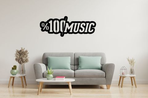 MUSIC LAZER KESİM TABLO, 59X26
