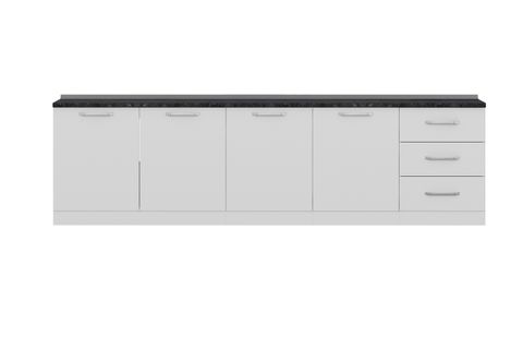MİNAR 300 CM MUTFAK DOLABI BEYAZ 300-B3-ALT MODÜL