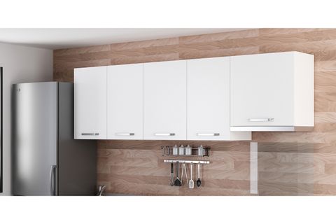 MİNAR 245 CM MUTFAK DOLABI BEYAZ 245-B8-ÜST MODÜL