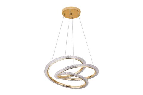 DİDAR LED AVİZE, GOLD, 50 CM