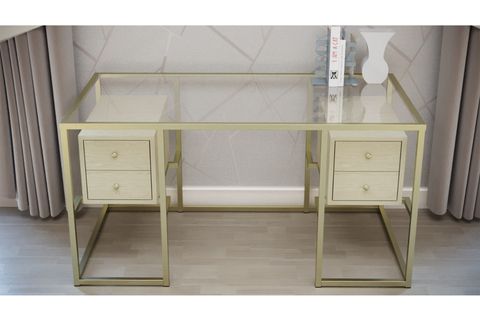 TRİNİTY METAL ÇALIŞMA MASASI, GOLD