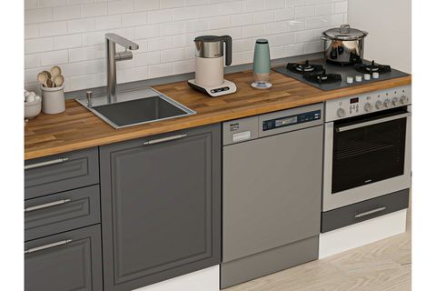 ALVİNKA 230X210 CM MBR_C MUTFAK DOLABI, ANTRASİT MDF