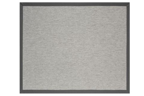 BORDÜRLÜ HASIR DOKULU SİSAL MAKİNE HALISI, GRİ, 80X200