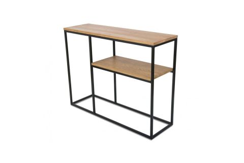 ADİNA SİYAH METAL AHŞAP DRESUAR KONSOL, MEŞE