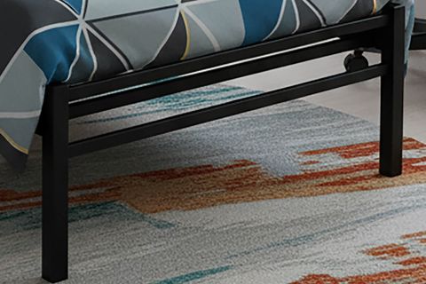 TİTAN TEK KİŞİLİK METAL KARYOLA, SİYAH, 90X190