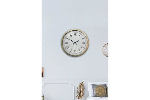 RETRO MODERN ROMA RAKAMLI METAL DUVAR SAATİ 40 CM