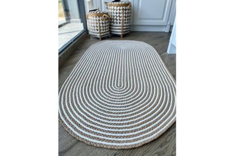 MİLDA JÜT HASIR ÖRGÜ BOHEM ÇİFT TARAFLI HAV VERMEZ KİLİM, 74, 80X200