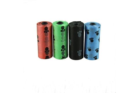 EVCİL HAYVANLAR İÇİN PATİ DESENLİ KAKA POŞETİ