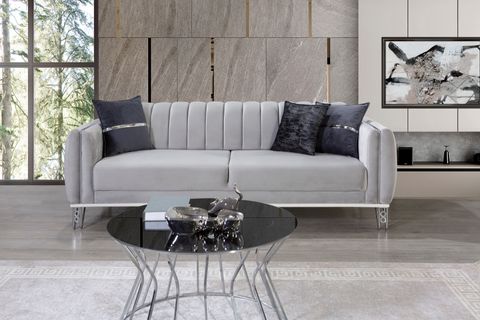 Üçlü Koltuk Koyu Gri