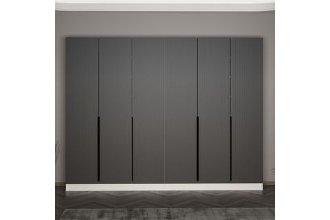 KALE 210 CM 6 KAPAKLI 2B RAF PORTMANTO, BYZ MBR ÇİZGİLİ ANT