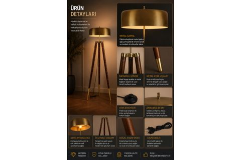 STİL CEVİZ LAMBADER ESKİTME BÜYÜK RETRO 8 BAŞLIKLI