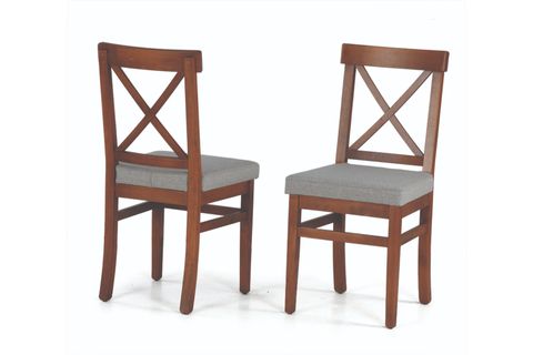 ALZANDO AÇILIR MASA + ÇAPRAZ DÖŞEMELİ SANDALYE, CEVİZ, 125X80