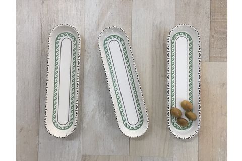 ZEYTİNLİK, SERAMİK, YEŞİL, 3 ADET, 23 CM