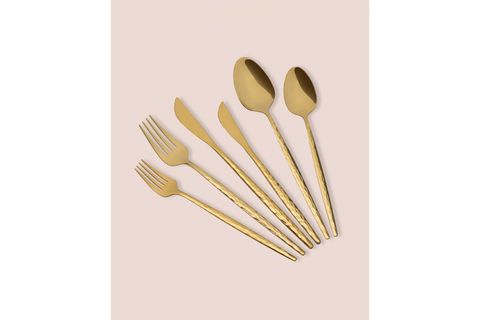 THE MİA SHİNY ÇATAL KAŞIK BIÇAK TAKIMI GOLD 36 PARÇA