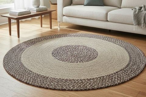 DUNE RUSTİK YUVARLAK HALI, ÇOK RENKLİ, 150 CM