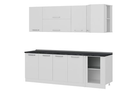 MİNAR 240CM KÖŞE MUTFAK DOLABI BEYAZ K240B2