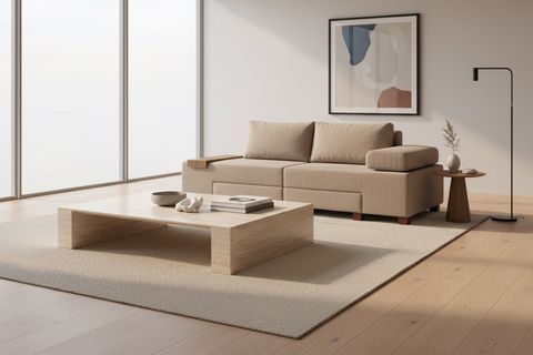 PERENNA YATAKLI ÜÇLÜ KOLTUK ŞÖNİL, CAPPUCCİNO