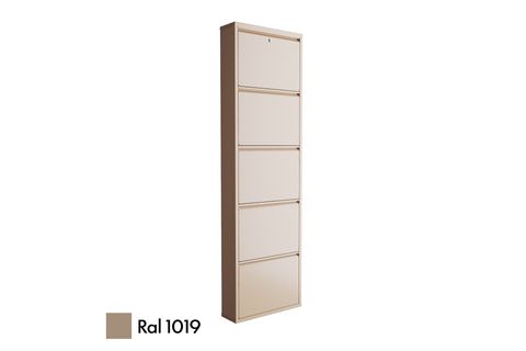 VEGA KİLİTLİ METAL AYAKKABILIK, CAPPUCCİNO, 5 KAPAKLI
