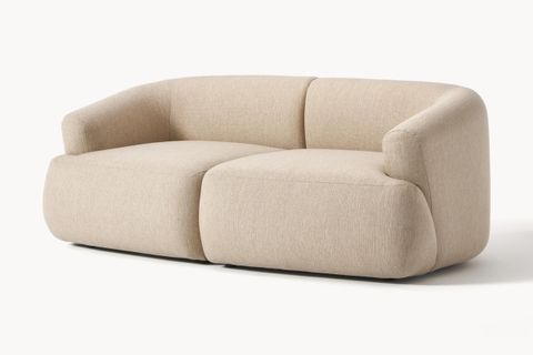 MİLA KETEN İKİLİ KANEPE, BEJ