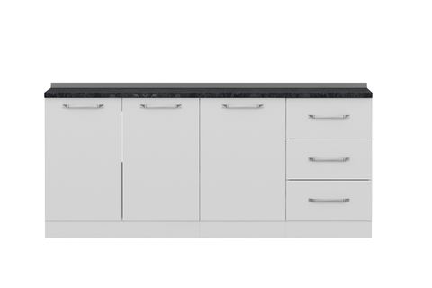 MİNAR 190 CM MUTFAK DOLABI BEYAZ 190-B1-ALT MODÜL