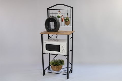 KITCHEN AÇIK RAFLI MUTFAK BANGOSU, METAL AYAKLI