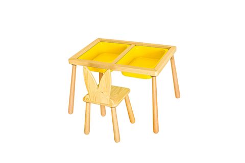 WOODNJOY AHŞAP DUYUSAL OYUN MASASI TAKIMI, 1 ADET SANDALYE
