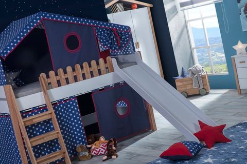 MY HOUSE MONTESSORİ YILDIZ KUMAŞLI EV ÇATILI OYUN EVİ