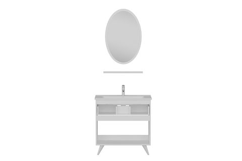 VERA BANYO DOLABI 85CM AY2K1Ç 1EA1R ETJ BEYAZ ANTRASİT