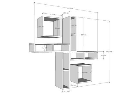AYDIN KİTAPLIKLI RAF, NRG-DVR-1019