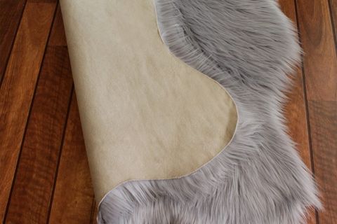 TAPPETO KUZU POST HALI, TEKLİ, GRİ, 110X160